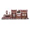 19.5" Lighted Gingerbread Train: Festive Christmas Decoration with Illuminated Details